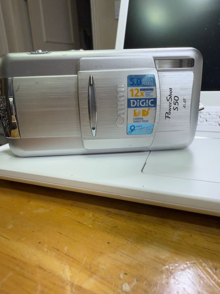 캐논 파워샷 S50 디카.작동굿,새배터리새충전기,케이블 이미지