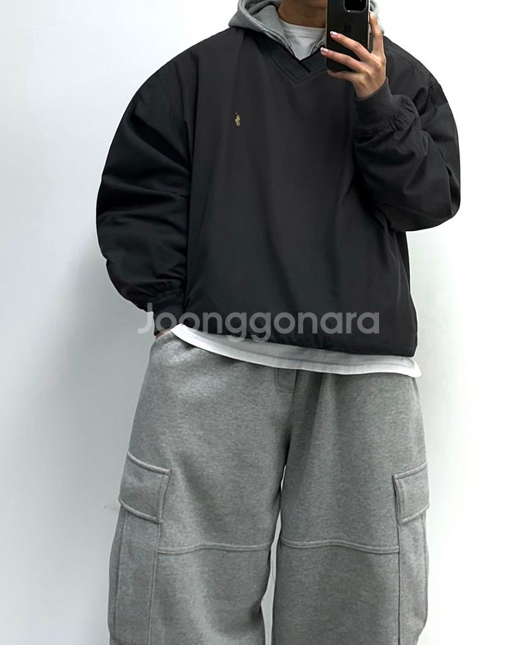 폴로 랄프로렌 90s 올드스쿨 오버핏 웜업--1
