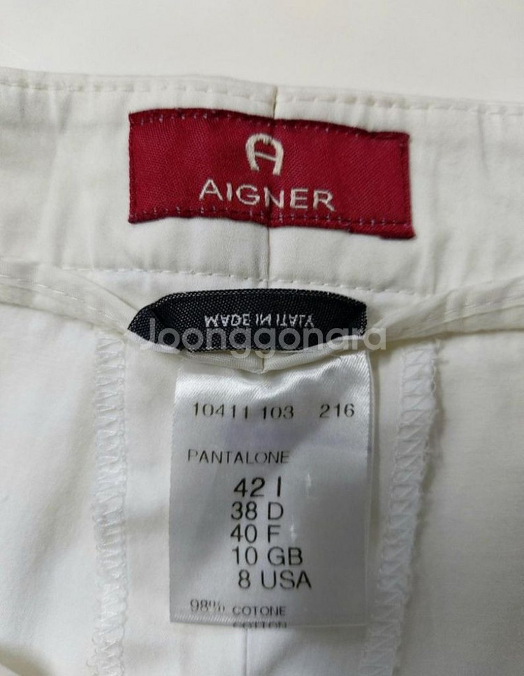 27)아이그너 AIGNER 사이드라인 스판 명품 팬츠(--4