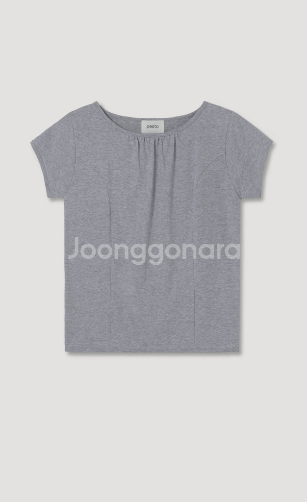 페스토 SHIRRING T-SHIRT MOON--6