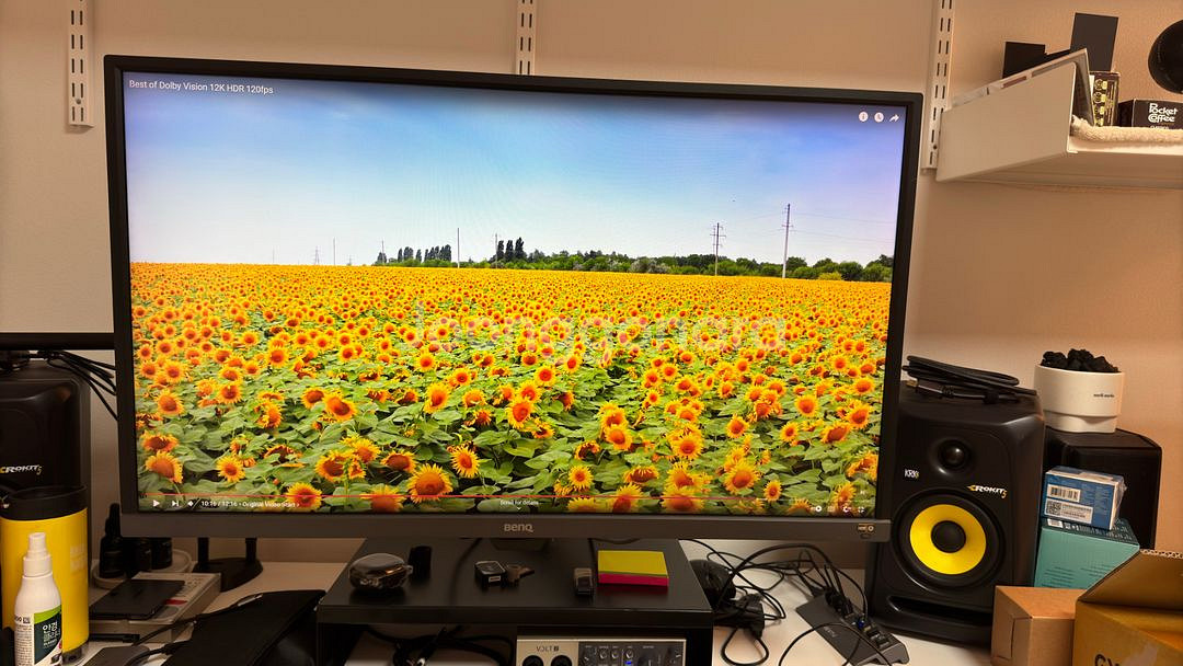 벤큐 EW3270U 4K 32인치 모니터 풀박스--1