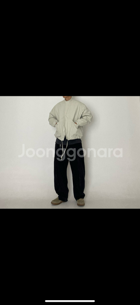 세일 남자 퀄팅 숏야상 패딩 의류 새상품 연그레이 블랙--1