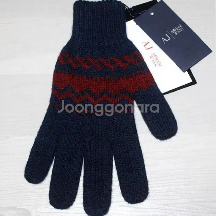 새제품) 아르마니 남성 장갑 M 네이비 정품 택포--1