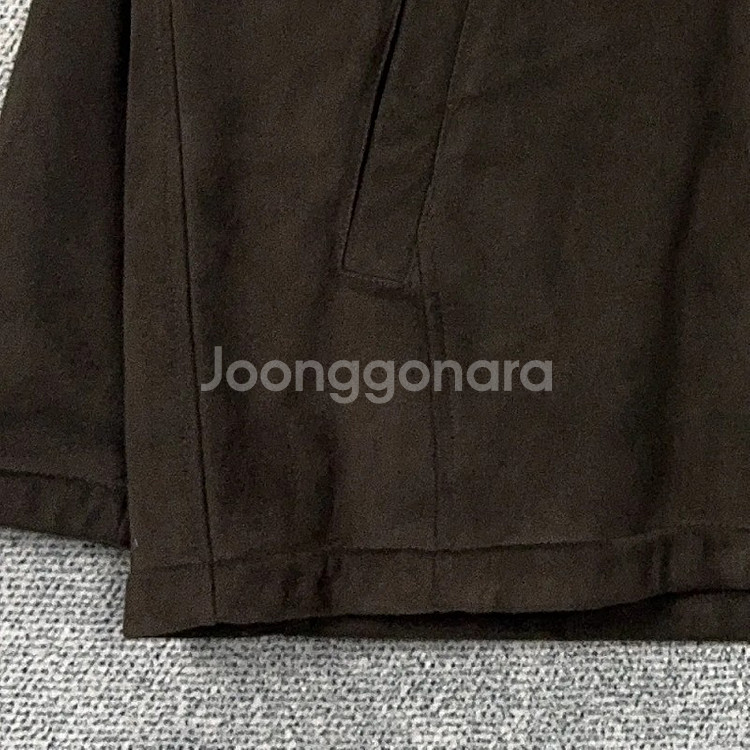 마루 빈티지 스웨이드 무스탕 브라운 자켓 XL--2