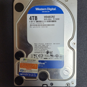 컴퓨터 하드 HDD WD BLUE 4TB