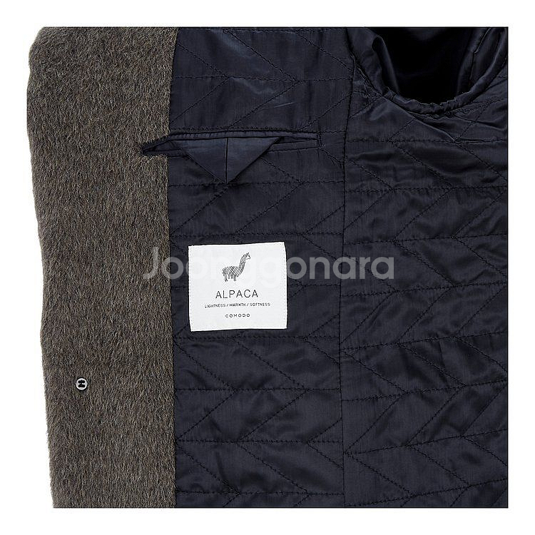 [105, 신품]코모도 알파카 블렌드 싱글 롱코트 카키--1