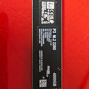 크루셜 P3 4TB M.2 2280 SSD