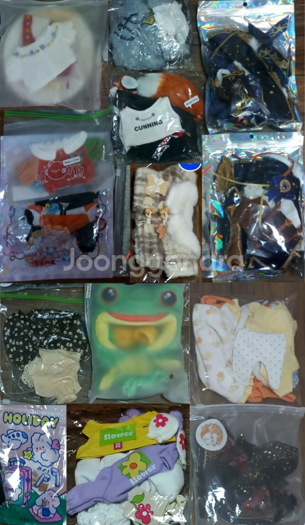 20cm 인형 옷 의상 옷장 일괄 세트 솜인형 무속성--2