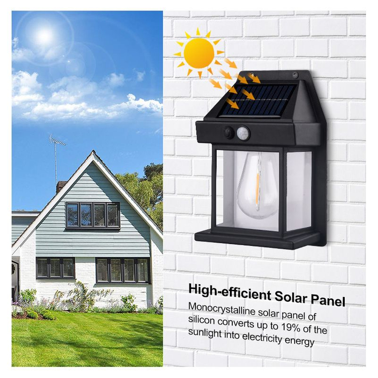 (새상품)태양열충전 센서등 벽등 외벽등 가로등 렌턴 이미지