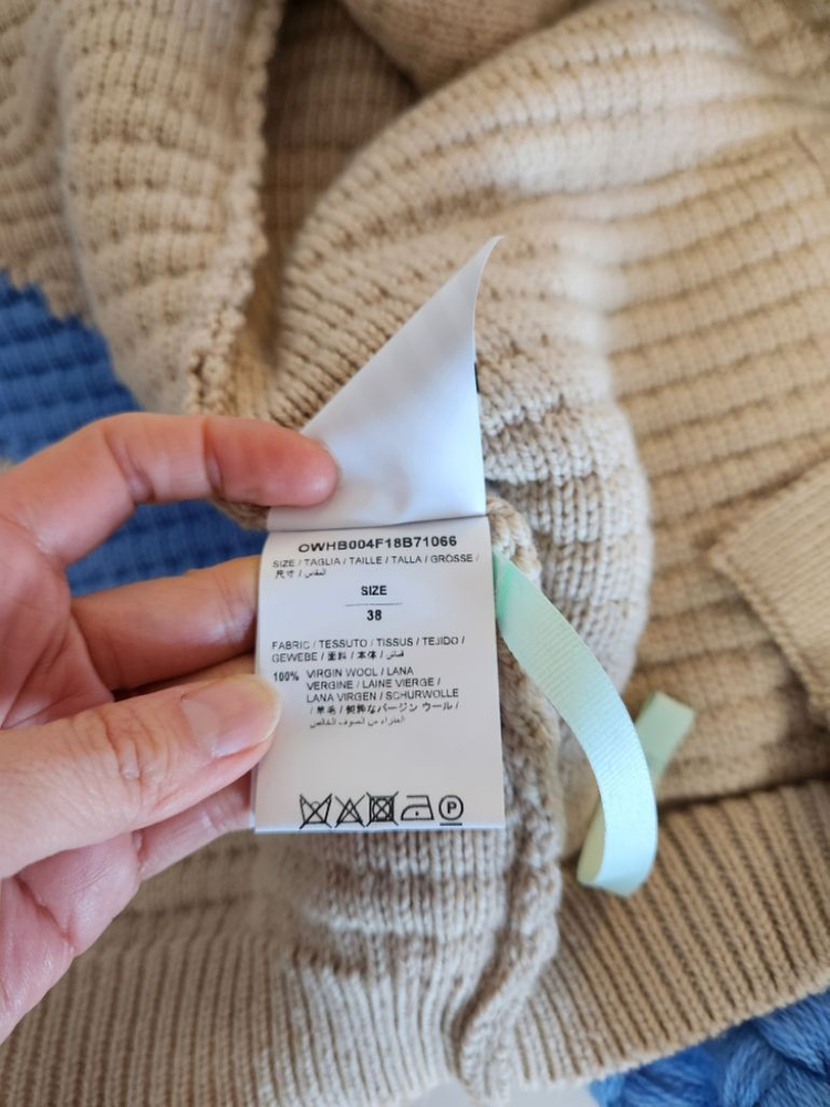 오프화이트 니트 가디건 코트--5