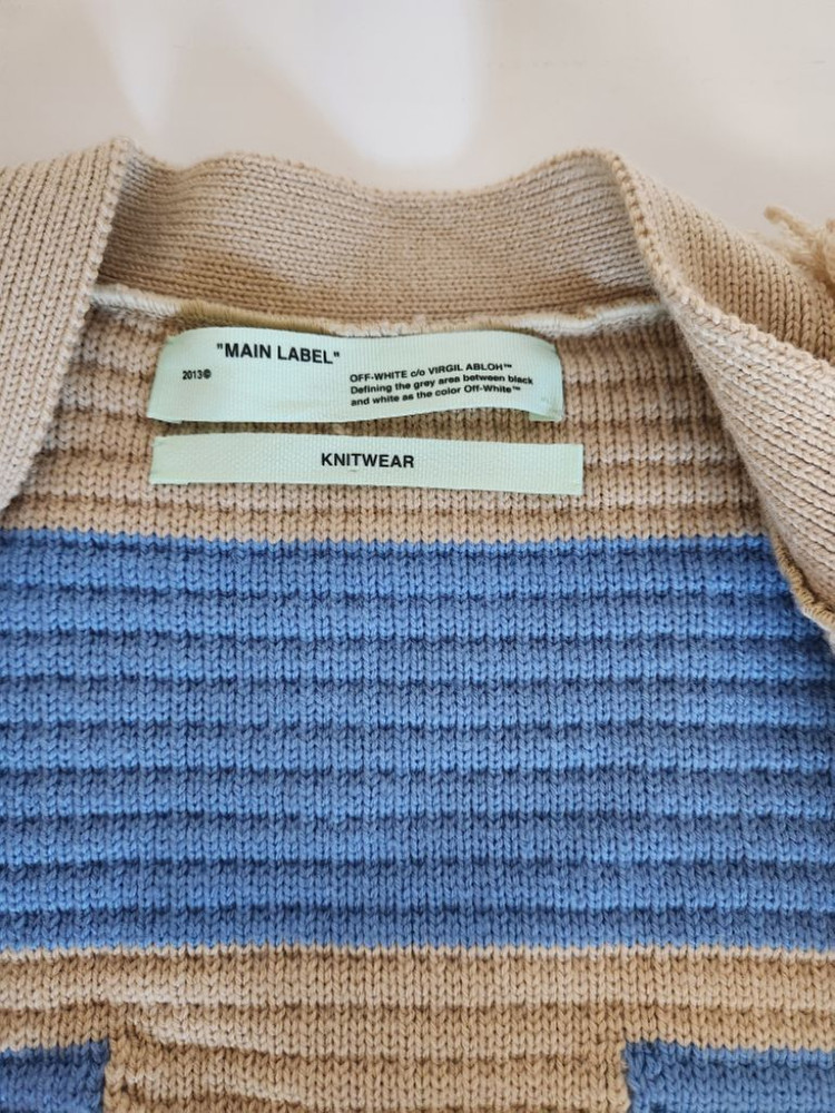 오프화이트 니트 가디건 코트--4