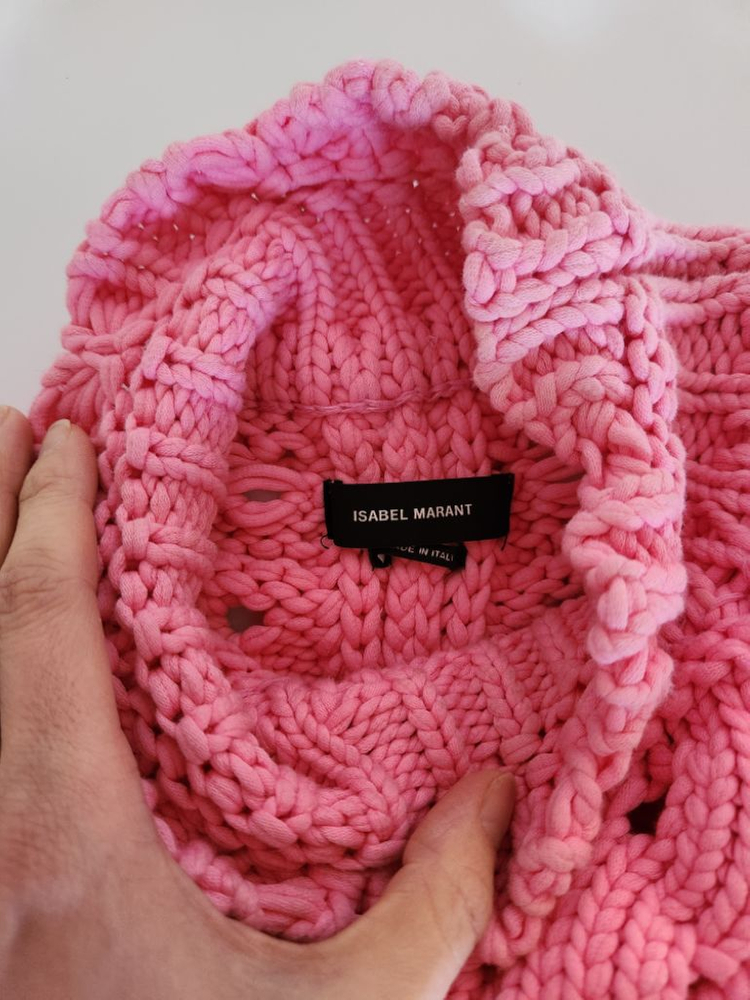 이자벨마랑 핑크 니트--2