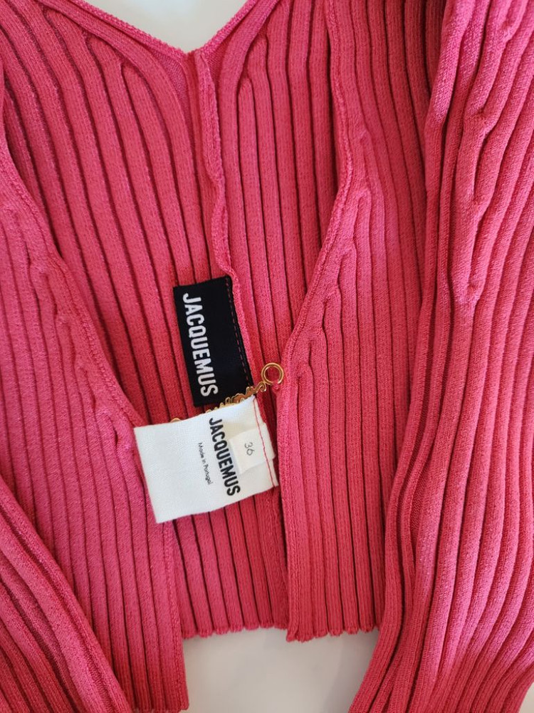 자끄뮈스 니트 탑 가디건--1