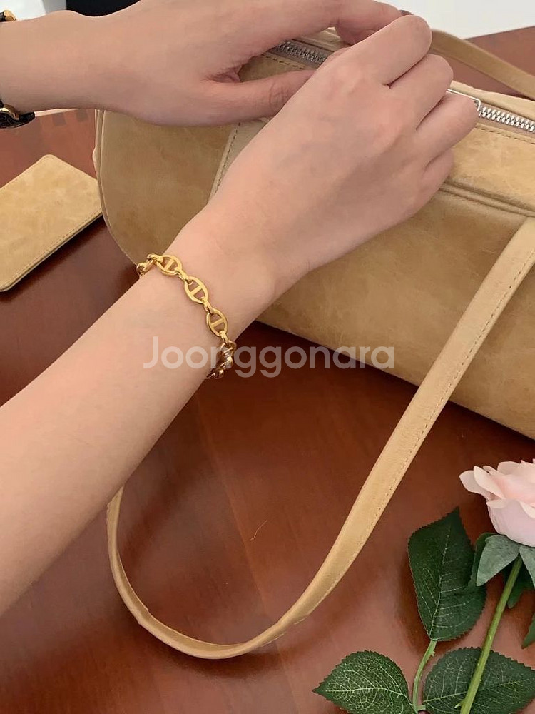 새상품)써지컬스틸 샹달체인팔찌 무알러지 남자팔찌--4