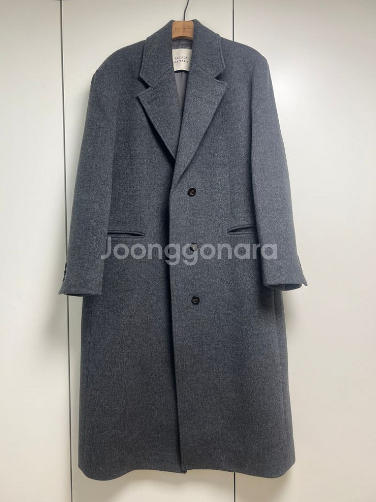 파사드패턴 싱글 코트 charcoal (24FW)--1