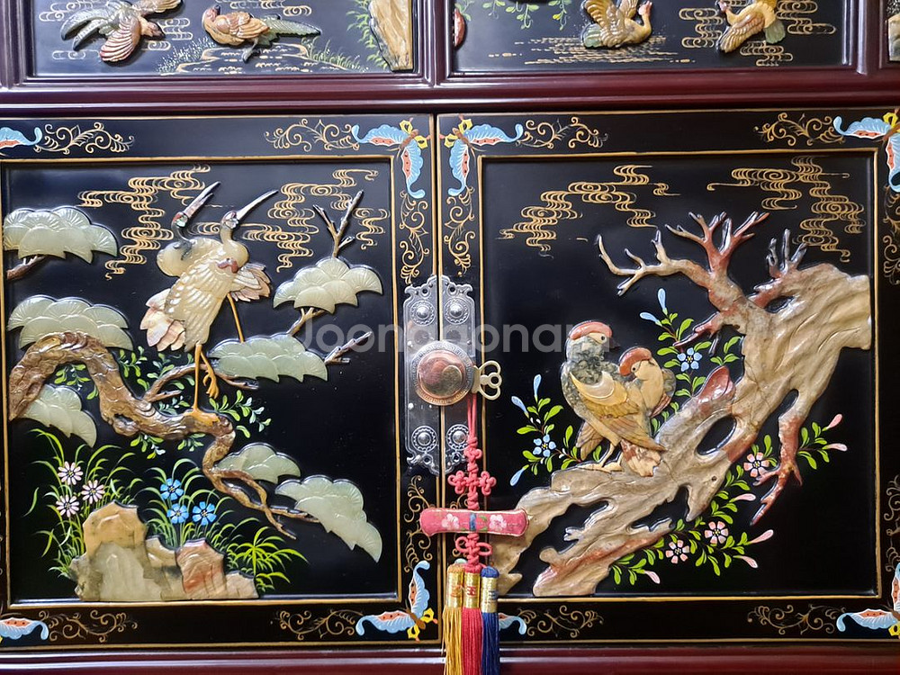 자개장 옥돌삼층장 자개--6