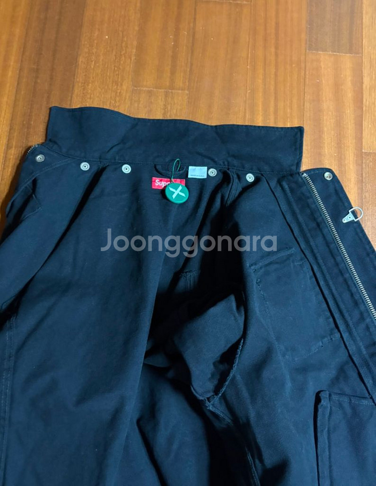 슈프림 캔버스 클립 자켓 블랙 - 23SS--2