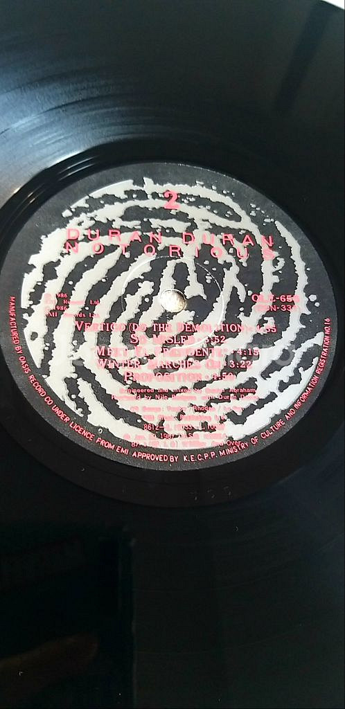 [LP] 듀란듀란 NOTORIOUS 바이닐 (86년)--6