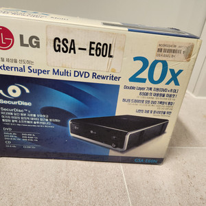 LG 외장형 DVD 라이터 +공dvd 공cd30장