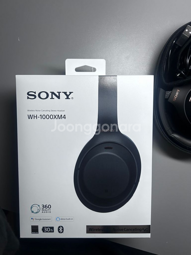 새상품 소니 WH-1000XM4 헤드폰 헤드셋 (새제품--2