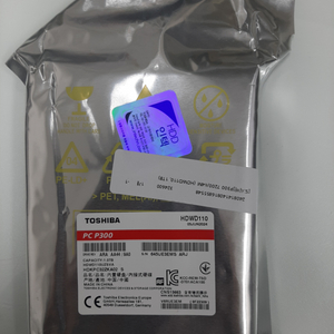 TOSHIBA 1TB HDD, 3.5인치, 미개봉 새제