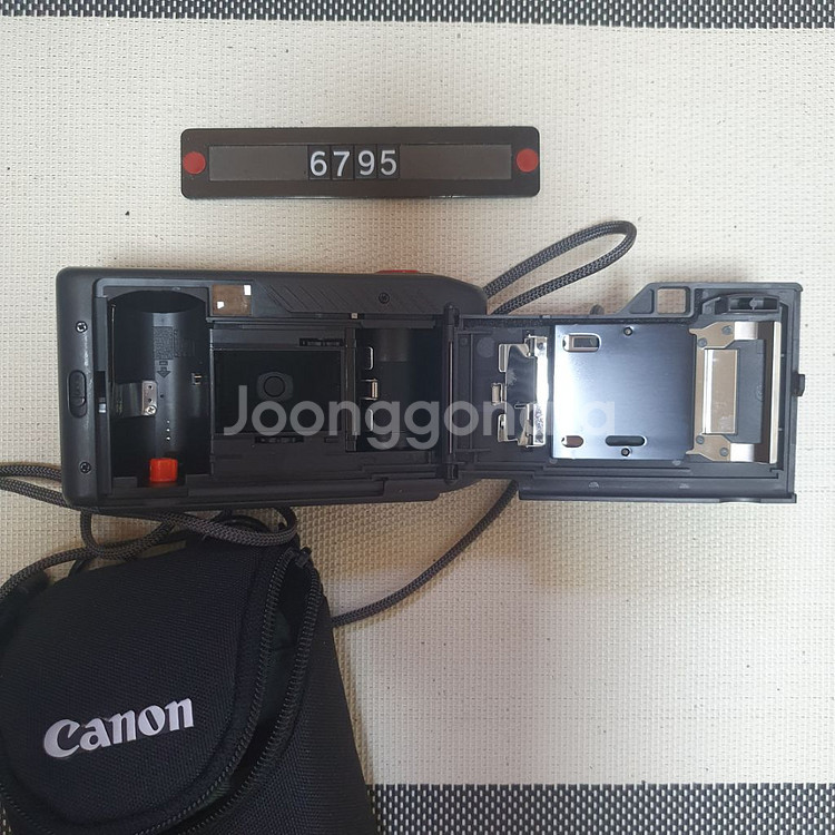 캐논 스내피 S 레드 필름카메라 파우치포함--4