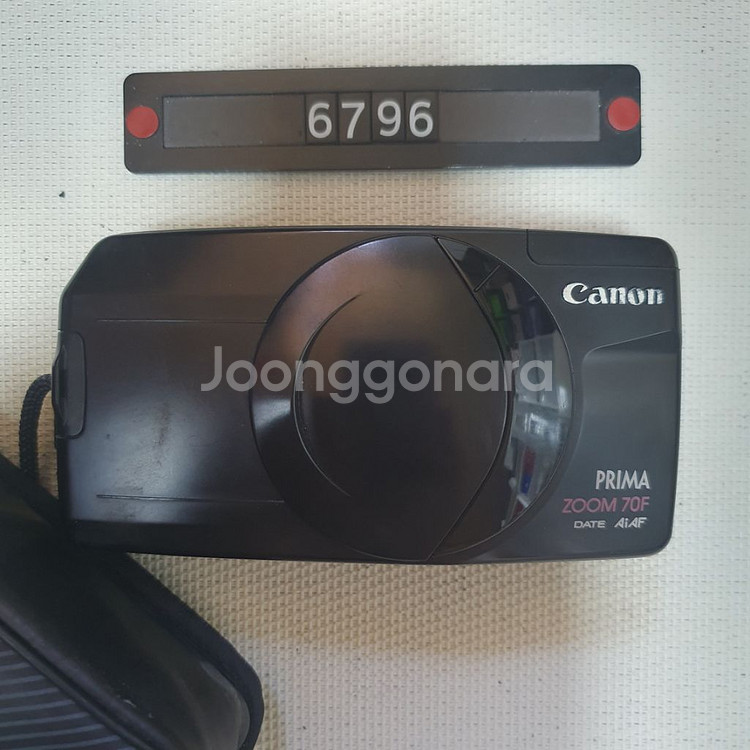 캐논 프리마 줌 70F DATE 필름카메라 파우치포함--1