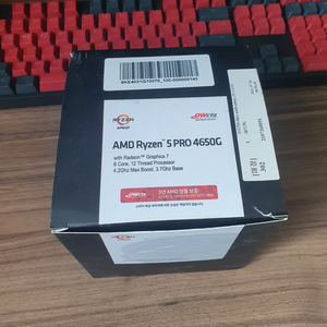 AMD RYZEN 4650G + 기본 쿨러 판매합니다.