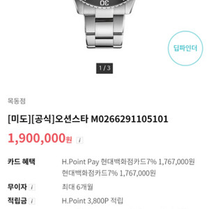 남성 미도시계