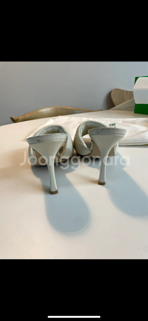 보테가 베네타 구두 패딩 뮬 옵틱 화이트--3