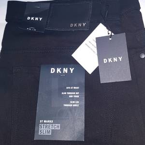 새제품) DKNY 블랙 데님 팬츠 36 캘빈 증정