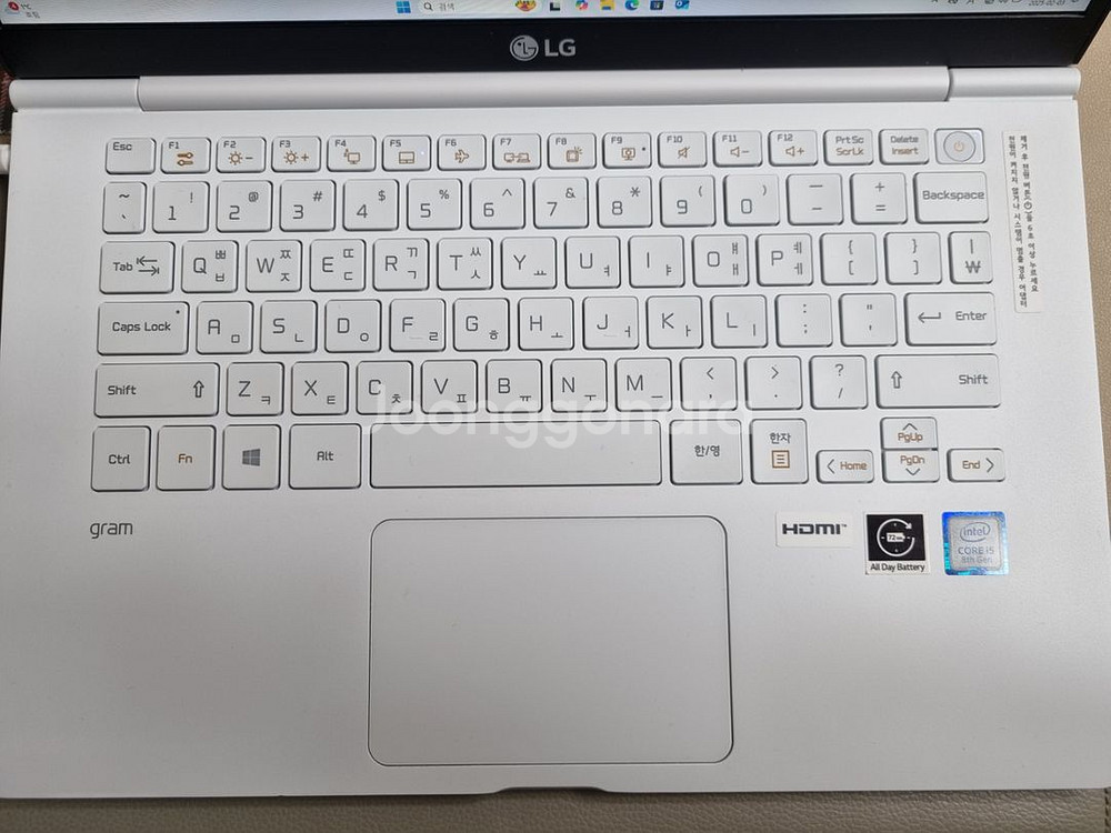 14ZD990-GX50K LG 그램 노트북 팝니다.--2