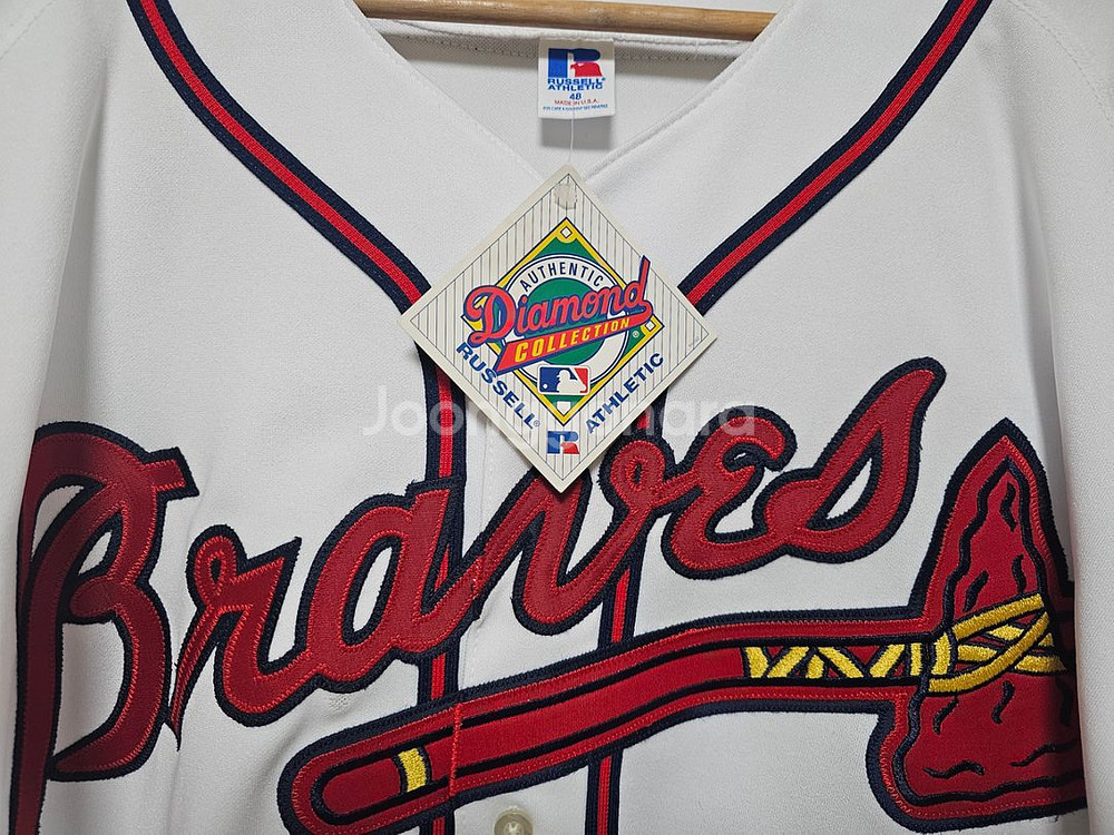MLB 톰 글래빈 친필 사인 인증 어센틱 저지 유니폼--3
