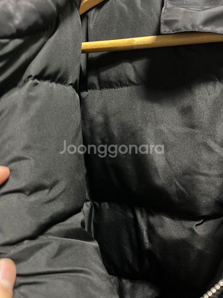 Free 블랙 오버핏 벌룬 누빔 항공점퍼--3