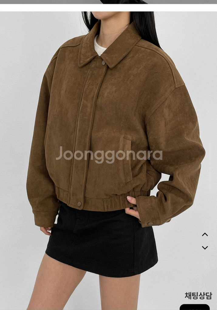블랙업 월터 스웨이드 블루종 점퍼--1