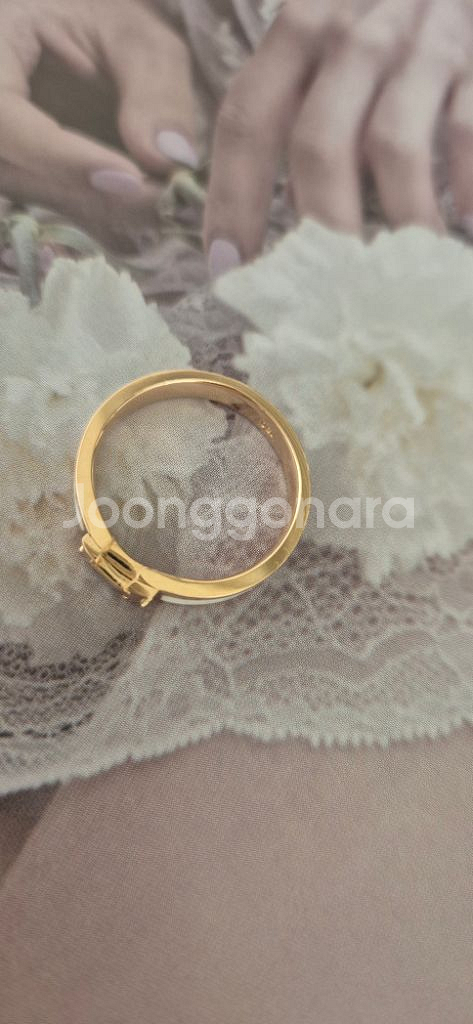 18k 화이트 에폭시 반지--2