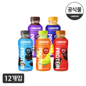 [랩노쉬]프로틴드링크(350ml,27g)5종(총12개)