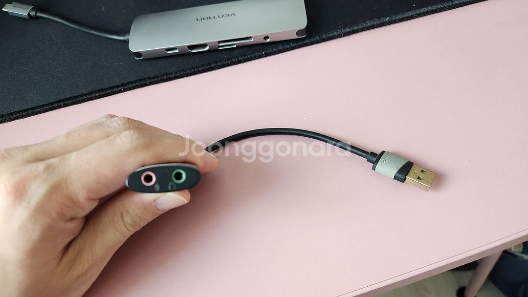 벤션 9in1 C타입 HDMI 랜카드 오디오 허브 CG--1