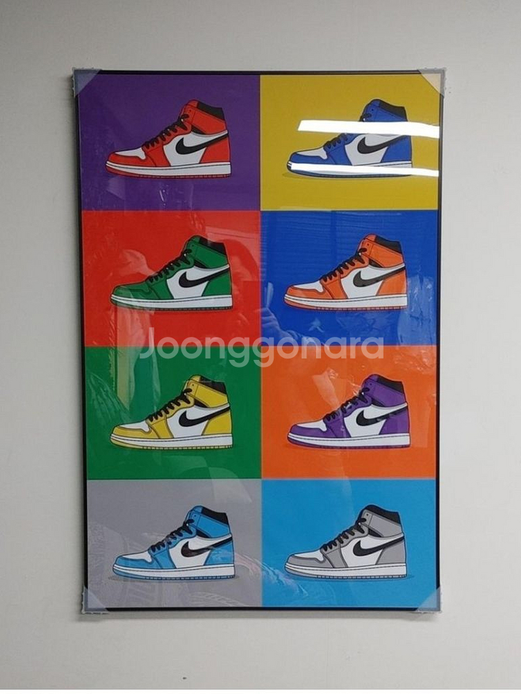 나이키 조던 신발 팝아트 그림 액자 인테리어소품 조던1--3