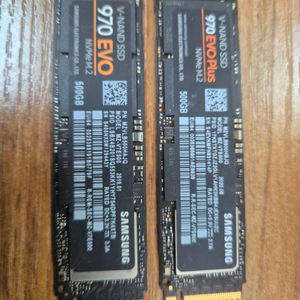 삼성 970NVme m.2 500기가 2개