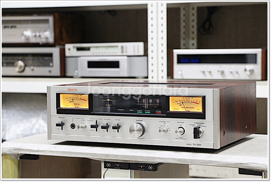 데논 A급 빈티지 고급형 아날로그 튜너 TU-500--1