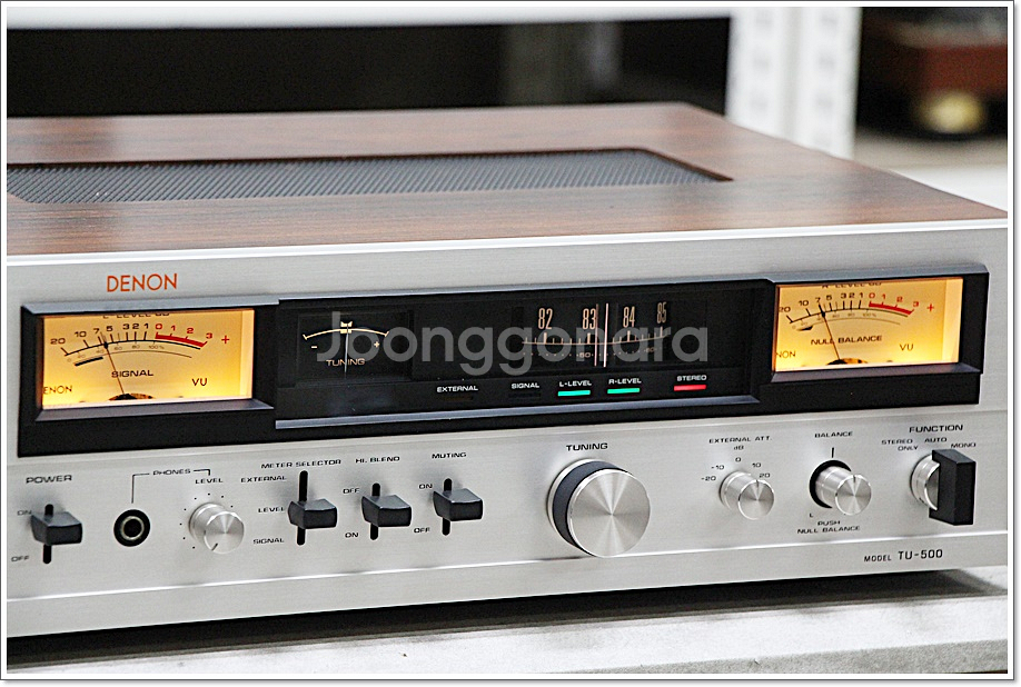 데논 A급 빈티지 고급형 아날로그 튜너 TU-500--3