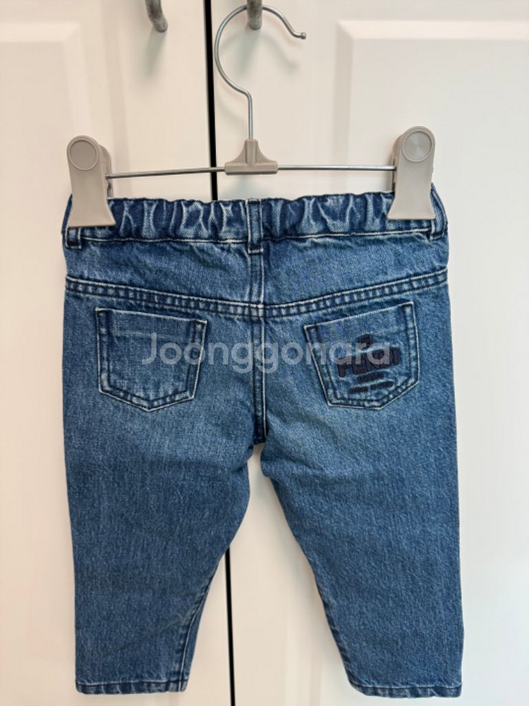정품 펜디 키즈 데님 팬츠 청바지--1