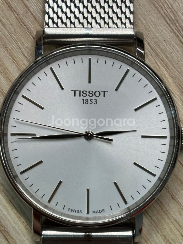 티쏘(TISSOT) everytime 40mm 손목시계--7