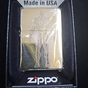 (새상품) 지포 zippo 마블 아이언맨 한정판 골드