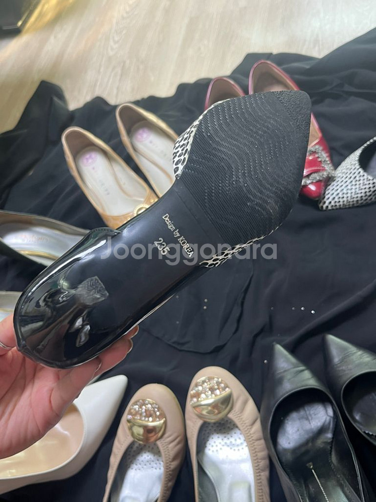 여성 하이힐 350 블랙 핸드메이드--2