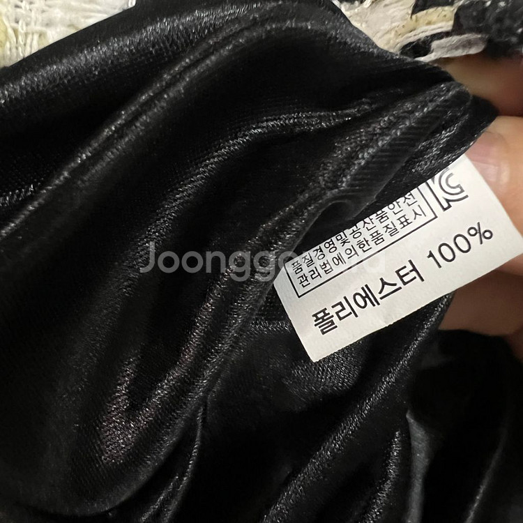 베니토 팬드 트위드 롱 원피스 하운드 체크 진주 하객룩--9