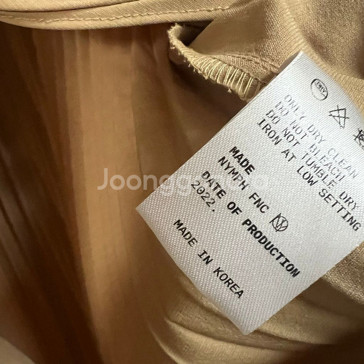 님프앤글로우 플리츠 벨트 랩 원피스 하객룩 정장 트렌치--8