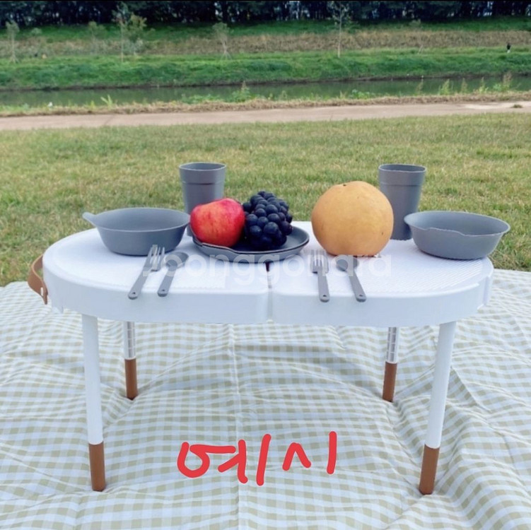 미타 캠핑 피크닉 휴대용 접이식 테이블--3
