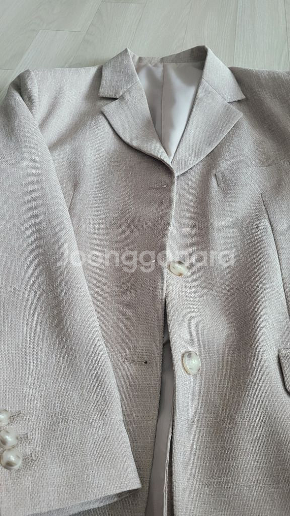 블루민 린넨자켓--1
